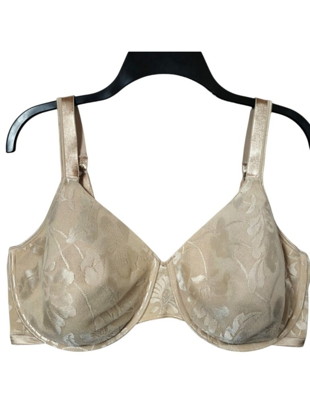40DD Playtex Secrets Seamless Shaping Bra Floral Jacquard Beige 4419